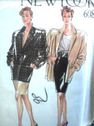 6089 NL LONG POCKET JACKET,SHORTER SKIRT PATTERN 8-18